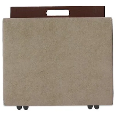 Square Storage Ottoman with Tray